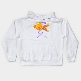 Beautiful Peaceful Goldfish Kids Hoodie